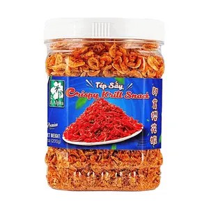ALPHA FOOD Crispy Sakura Shrimp 200g - Vietnamese Instant Snack, Savory Krill for Salads & Meals