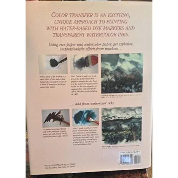 USED Book - Color Transfer: Achieving Impressionistic Effects with Watercolor Markers and Ink by Bill Senter (Hardcover) - english