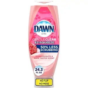 Dawn Gentle Clean EZ-Squeeze Dishwashing Liquid Dish Soap, Pomegranate and Rose Water Scent 24.3 fl oz