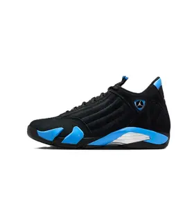 Men's Jordan 14 Retro Black/White-University Blue (487471 007)