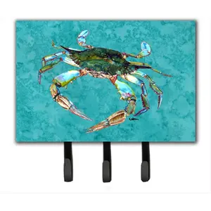 Carolines Treasures  6 x 9 In. Crab Leash or Key Holder