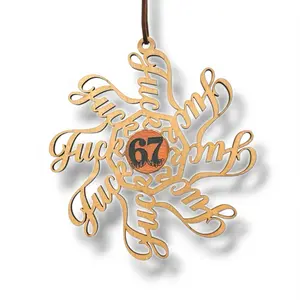 Funny 67 Ornament, F Flake 67 Ornament, Funny 2025 Christmas Ornament, Perfect Gift for White Elephant, Ornament Exchange