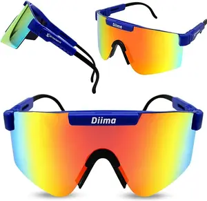 DiimaSports Viper Sunglasses – NYS Licensed Optician Approved, Polarized Sunglasses Men & Women Provide UV Protection, Perfect for Every Face Size – Versatile Cycling sunglasses