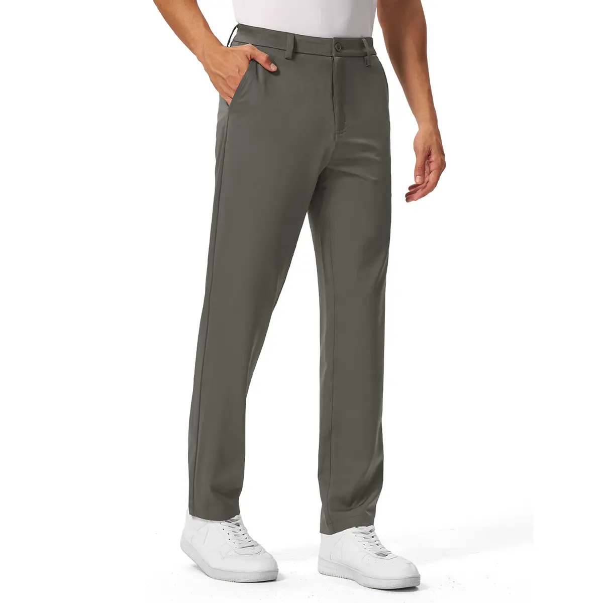 YSENTO Men's Golf Pants Stretch 30"/32"/34" Lightweight Classic Fit Dress Casual Slacks Work Tapered Pants with 5 Pockets