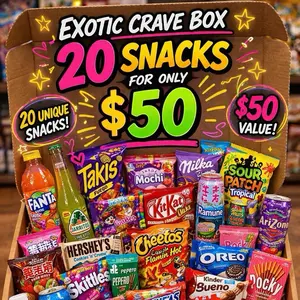 Exotic Crave Box - 20 Unique Snacks for Only $50