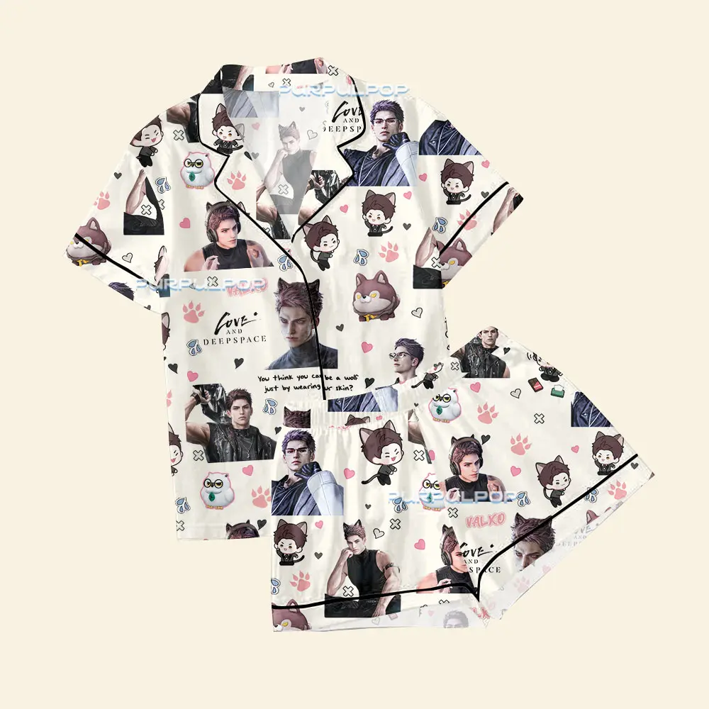 Valko Sylus Xavier Zayne Rafayel Caleb Love and Deepspace Pajama Set, LAD Satin Pajamas Gift For Fan