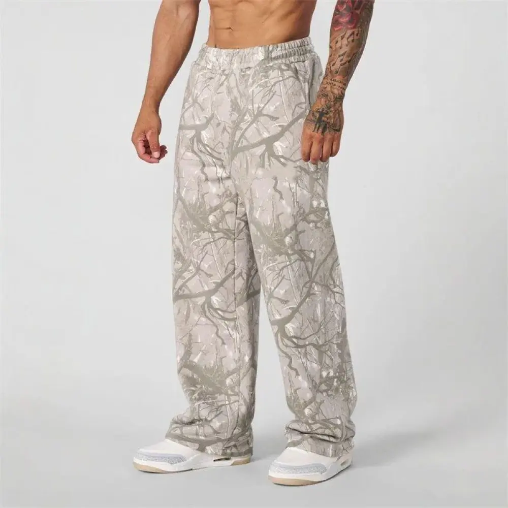 Mens Young -Tree Camo Baggy Sweats Joggers Comfort Sweatpants S