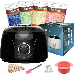 Brazilian and Bikini Waxing Kit,Portable Electric Wax Warmer Kit For Body Hair Removal - Melting Pot Hot Wax Heater with Accessories for Facial, Bikini, Armpit Waxing at Home for All Genders