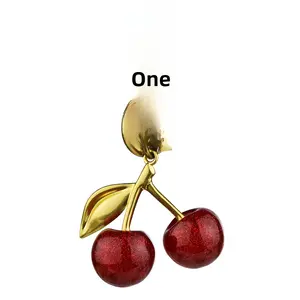 Cherry Keychain Bag Pendant Women's Bag Accessories Exquisite Car Keychain never lost keychain custumes tiny  trinkets