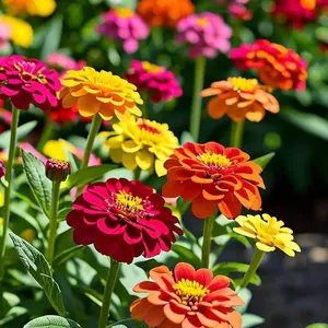 200pcs Mixed Color Zinnia Seeds – Vibrant, Low Maintenance, Cold Hardy, Fast Growing Flowers for Any Garden