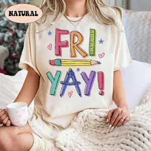 Teacher Shirt, Happy Friyay Shirt, Funny Shirt, Fri-Yay Sweatshirt, Teacher Team Tee, Kindergarten, Teacher Appreciation Gift O
