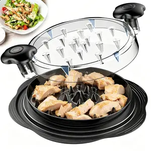Chicken Shredder, Visible Meat Shredder Machine 2026 Pro, Large Twist Chicken Breast Shredder with Widened Anti Slip Mat Fix, Applicable for Tacos Buffalo Chicken Dip, Easy Dishwasher Cleaning