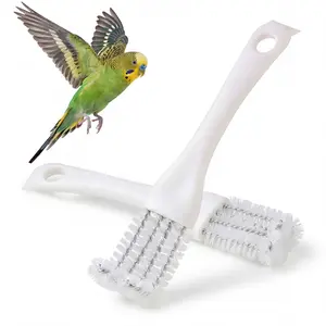 Bucatstate All-in-1 Bird Cage Cleaning Kit - Angled Brush, Poop Scraper for Parrot Cages & Accessories, All-In-One tiktokshopspringglowup,summervibes