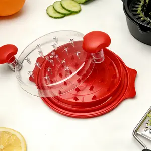 Large Chicken Breast Shredder Tool, Visible LioMeat Grinder, Anti-Slip Strip, ErgonomicHandle, BPA Free, Perfect Utensils forPork,Beef,Chicken,Kitchen Gadgets,Black&Red