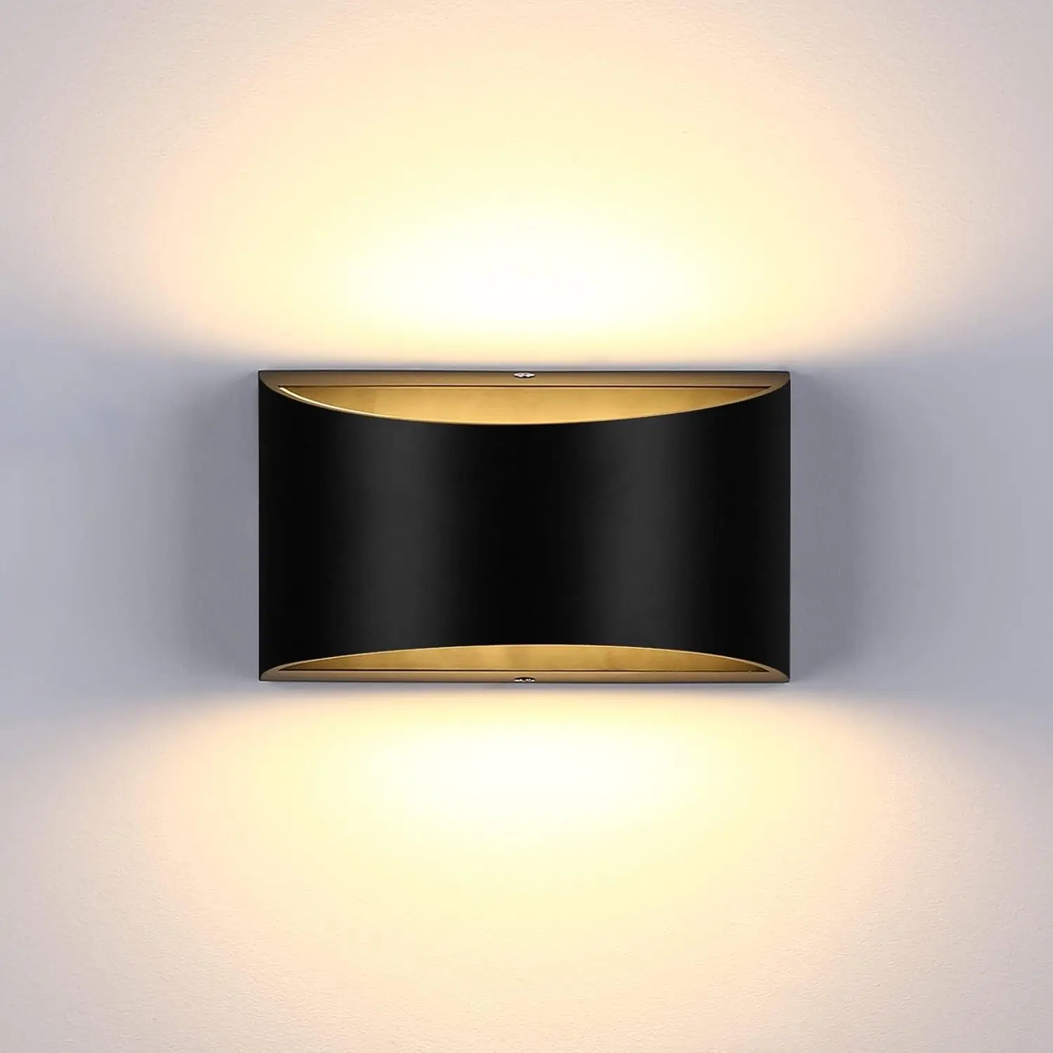 LED Wall Sconce Light Indoor Dimmable Wall Lights Modern 12W Hallway Wall Lighting for Living Room Bedroom Stair, Warm White