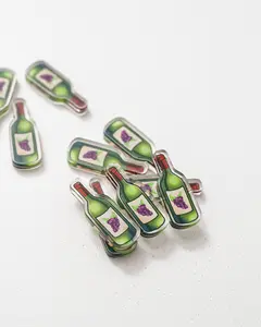 Wine Token | Acrylic Game Tokens – 0.75" | Double-Sided Print