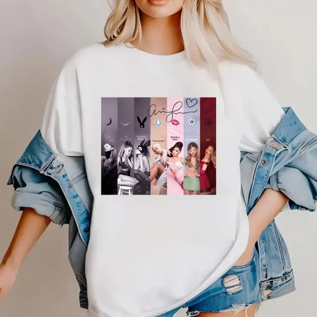 Arriana Grande Album Shirt For Ariana Fan Tshirt All Seasons Crewneck Design Inspired By Wicked Witch Of The East