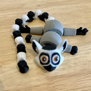Cute Ringtail Lemur Articulated Figure