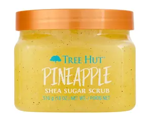 Tree Hut Pineapple Shea Sugar Scrub, Exfoliating, Hydrating & Moisturizing Body Scrub with Shea Butter & Nourishing Essential Oils, Smooth & Soften Skin, 18 oz