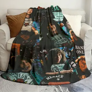 Soft and Stylish Blanket Stranger Things Eddie Munson Exquisite blanket Outdoor camping mat home decor tapestry nap blanket Slogan Print Blanket