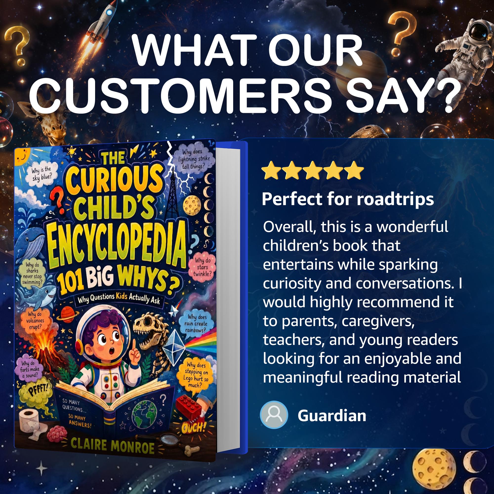 Claire Monroe The Curious Child's Encyclopedia - Children's Literature & Art Book for 6–10 Years, 101 Real 'Why?' Questions, Science Facts, Activities, Bright Engaging Illustrations, Bedtime Learning Claire Monroe The Curious Child's Encyclopedia - Children's Literature & Art Book for 6–10 Years, 101 Real 'Why?' Questions, Science Facts, Activities, Bright Engaging Illustrations, Bedtime Learning