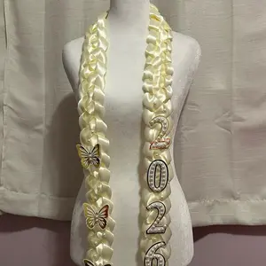 Ivory/Gold Graduation Lei