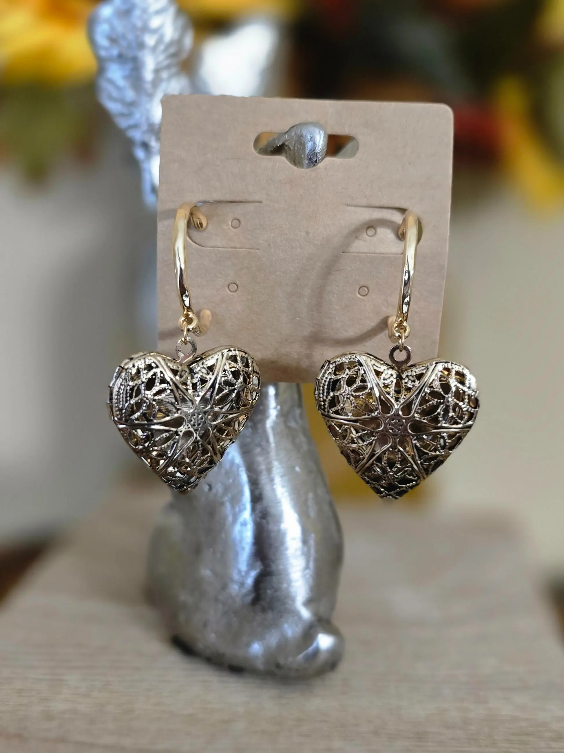 Heart hoop earrings Heart hoop earrings