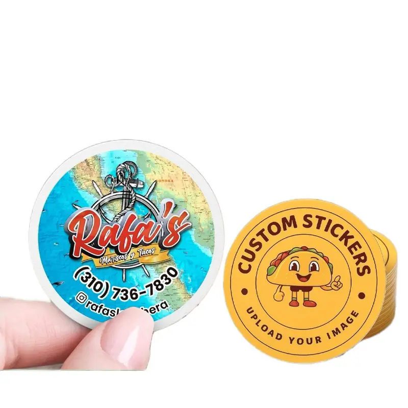 Custom Stickers - Upload Your Image - 2 Inch Round Stickers for Personalized Use