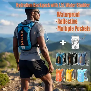 Hydration Running Vest Backpack | 1.5L BPA-Free Water Bladder Quick Dry Lightweight for Hiking Cycling  ebike accessories Mountain Bike Carbon Mtb