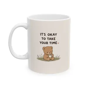 Floral Wildflower Ceramic Mug — 'You Are Loved' Inspirational Coffee Cup (11oz & 15oz)