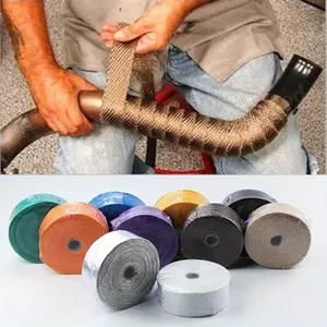 5 meters color insulation belt motorcycle modified exhaust pipe banana cloth resistant to high temperature and anti-scalding Insulation Tape