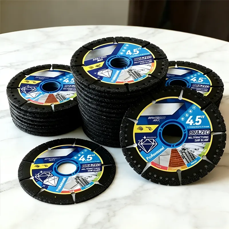 3pcs 4.5-inch Diamond Tile Cutting Blades - Ultra-thin dry cutting blades, suitable for ceramic, marble, and granite - Durable angle grinder blades for masonry/construction power tools.adapt     mechanic tools.tools and gadgets for him