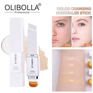 [OLIBOLLA Official] 2-in-1 Color Changing Foundation Stick: Self-Adjusting Skin Tint with Blurring Balm for Flawless Glow, Non-Greasy & Lightweight makeup forever
