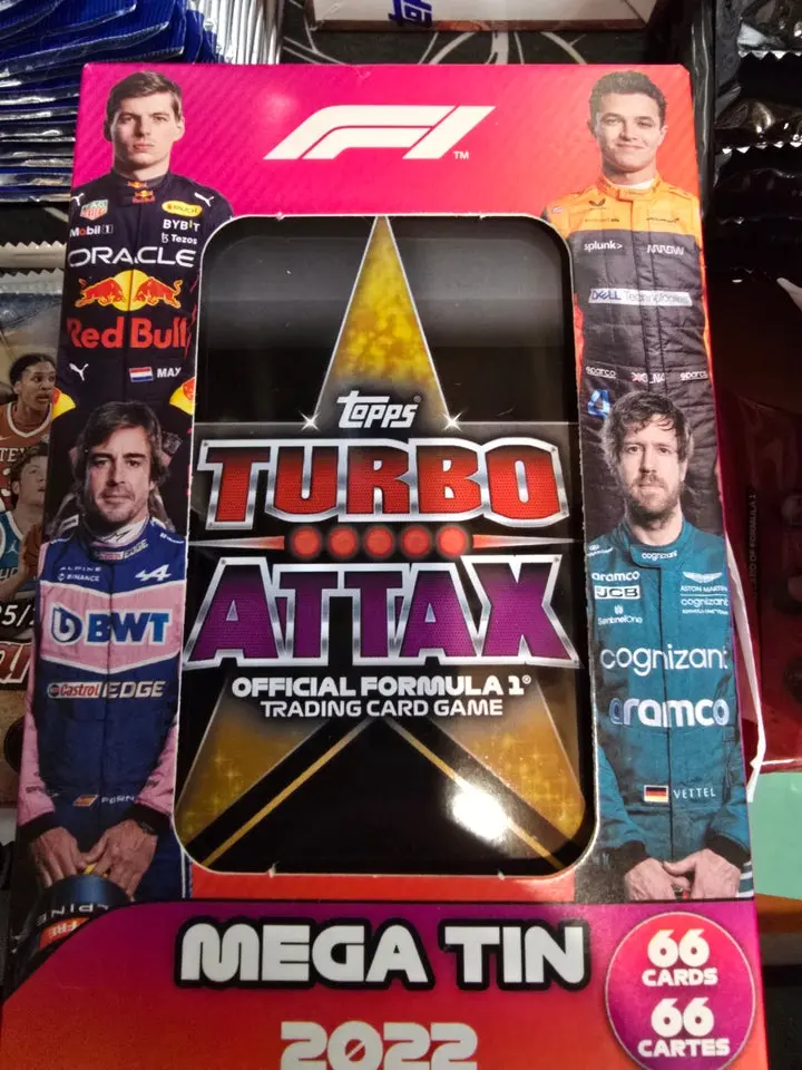2022 F1 Racing Turbo Attax Tin - 66 cards! Formula 1