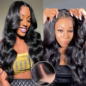 180% Density 5x5 Glueless Body Wave Human Hair Wig Pre Plucked Pre Cut 5x5 Lace Closure Wigs Human Hair Wigs For Women (Nature Color, 10-34 Inch)