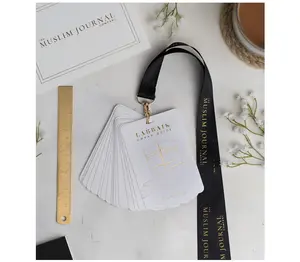 Labbaik Umrah Dua Cards Black Lanyard
