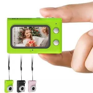 Mini Keychain Digital Camera – Y2K Pocket-Size Camera 2.5K HD with 64MP Lens, Flash & 1.45" Screen, 32G Card & Charging Cable Included, Retro Vlog Camera for Travel, Concerts, Kids & Instant Party, Compact Chargeable