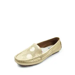 Viteliuss Women's Gold Loafer Clearance Drop Gold (Sizes 7/8)