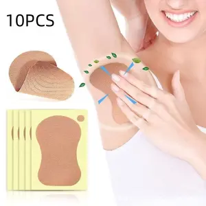 10-Piece Sweat Absorbing Pads Summer Underarm High-Molecular-Weight Anti-Sweat Invisible Women Armpit Liners Moisture Control