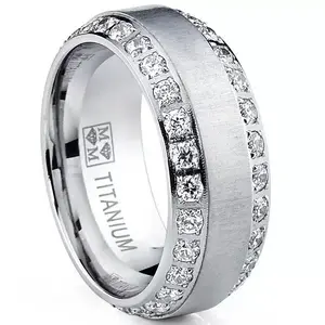 Rhinestone Inlaid Alloy Ring, Unisex Couple Style, Elegant Fashion Jewelry, engagement rings，womens gifts