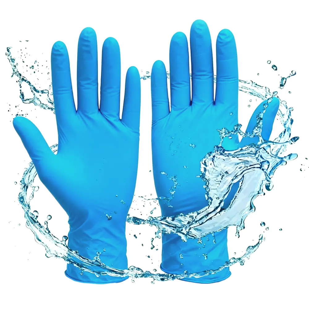 200pcs Nitrile Disposable Gloves for Food Grade LatexFree Waterproof Touch creen Cleaning Kitchen PersonalTextured Grip| 8 mil thicker high-density nitrile |Latex-free8powder-free, hypoallergenic to avoid skin irritationPlastic Rubber