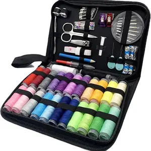 Multi-Function Sewing Kit with 24-Color Threads & Needles, Basic Mini Set for Travel & Home Emergency Repairs, Essential Sewing Tools