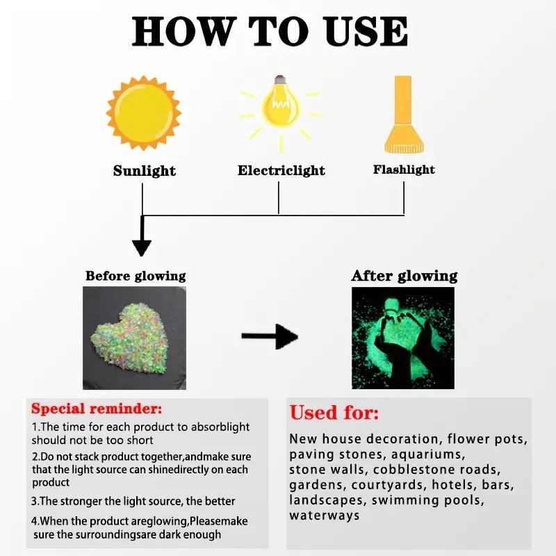 Glow in the Dark Pebbles – Luminous Stones Glow in the Dark Pebbles – Luminous Stones