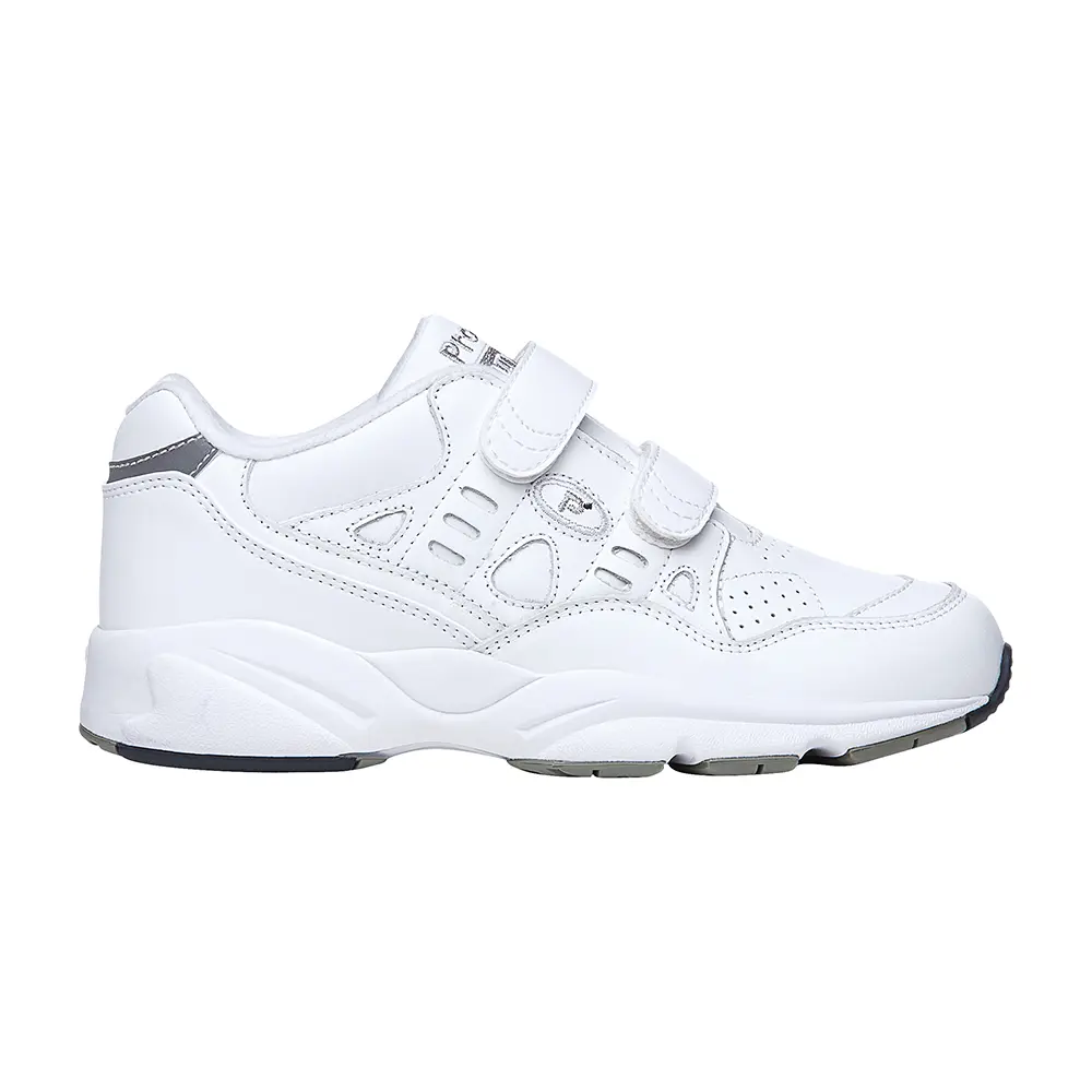 Propet Mens Stability Walker Walking Walking Sneakers Shoes - White