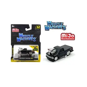 Muscle Machines 1:64 1993 Chevrolet 454 SS Pickup Truck Limited Edition - Black - MiJo Exclusives