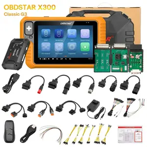 OBDSTAR X300 Classic G3 Key Programmer Full Version with CAN FD & DOIP Support for Car HD E-Car MOTO Marine Jet Ski Includes Free Key Sim and Motor Adapters