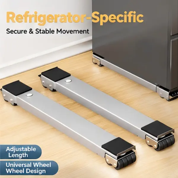 2-Pack Heavy Duty Appliance Rollers (24 Wheels, 660LBS) – Adjustable Moving Stand with Non-Slip Brakes for Fridges & Washers