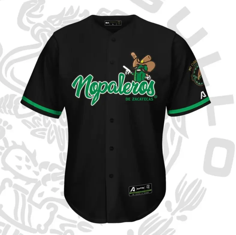 NOPALEROS Baseball Jersey, NOPALEROS DE ZACATECAS JERSEY, NOPALEROS Jersey For Men Women And Kids, All - Over Print Baseball Jersey