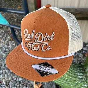 Red Dirt Hat Co. Sienna Orange/Putty Rope Hat