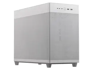 ASUS AP201 Type-C Airflow-focused Micro-ATX,Mini-ITX Computer Case, Support 360/280 Liquid Cooling White
